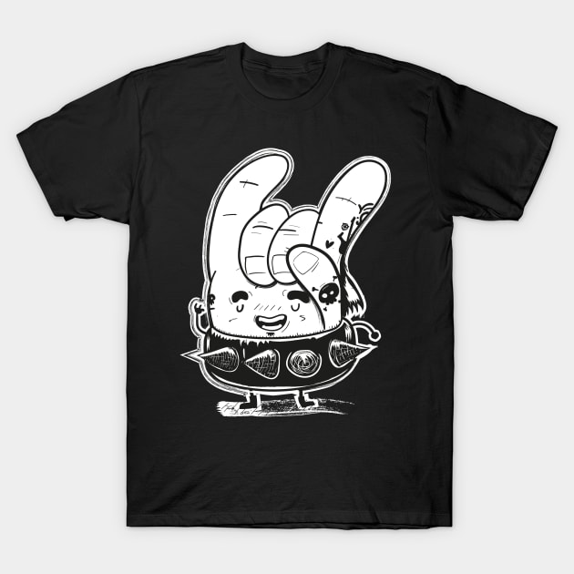 Cute and funny Heavy Hand T-Shirt by Curvilineo